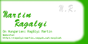 martin ragalyi business card