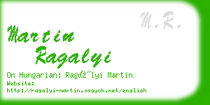 martin ragalyi business card